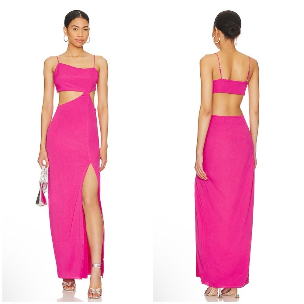 Superdown Rachel Maxi Dress in Pink Size XS